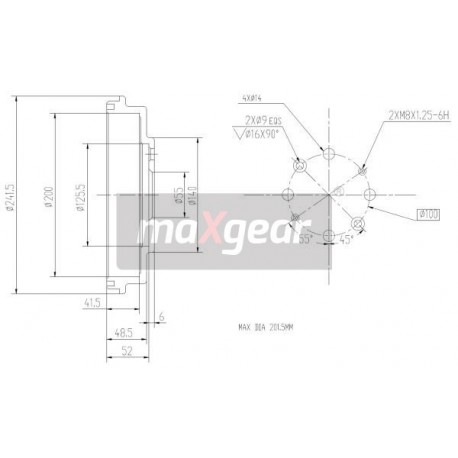 FÉKDOB MAZDA HÁTSÓ 323 F C S 91-04