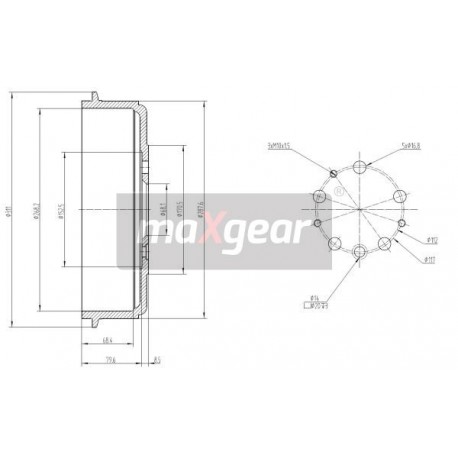 FÉKDOB VW HÁTSÓ T4 91-96 600196100