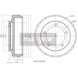 FÉKDOB FORD HÁTSÓ TRANZIT 00- 14709820