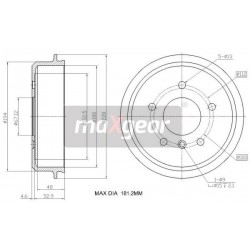 FÉKDOB DB HÁTSÓ W168 A-OSZTÁLY 986477096