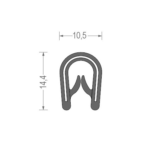 PVC TÖMÍTÉS 1-4MM FEKETE/1MB1 DB RS34.3641