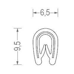 TÖMÍTETT PVC 1-2MM EZÜST/1MB1DB1DB RS34.3446