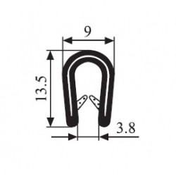 PVC TÖMÍTÉS 1-3MM FEKETE/1MB1 DB RS47.2030