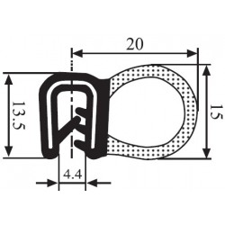 EPDM 1.5-3.5MM FEKETE/1MB1 DB RS41.2520