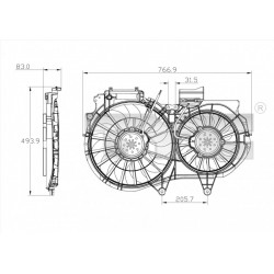 HŰTŐVENTILÁTOR AUDI A4 1.8T 00-02 8E0959455B