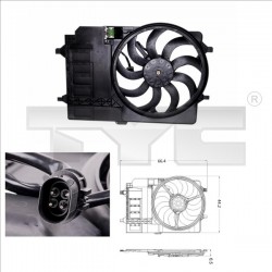 MINI COOPER HŰTŐVENTILÁTOR 01-