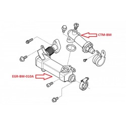 EGR SZELEP KIPUFOGÓ HŰTŐ BMW 1 118D,120D 2003-,3 E46 318D,320D,330D 2001-,3 E90 320D,330D,335D 2004-,5 E60 520D,525D,530D,535D