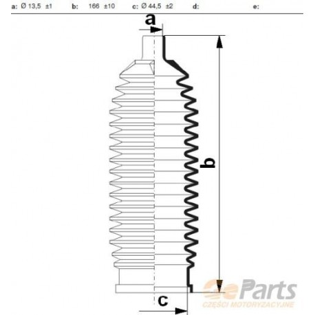 KORMÁNYRÚD BURKOLAT NISSAN MICRA 1.0I 16V 1.2I 16V 1.4I 16V 1.5DCI 03- 60K1028JPN