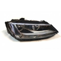 VW Jetta 2010.07-2015 fényszóró, elektromos fekete motorral jobbra H7+H7 (DEPO)