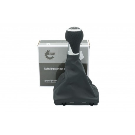AUDI A4 B6 B6 B7 8E0863278 6B váltógomb fekete/ezüst matt bőr 8E0863278