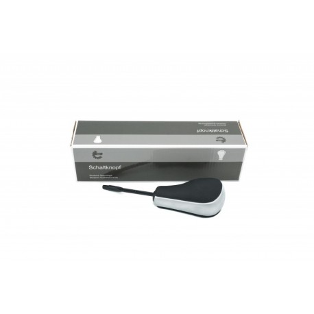 BMW 3-as váltógomb 25161423 ezüst matt bőr automata váltó 86 mm-es kivitel 25161423