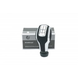 váltógomb PEUGEOT 207 307 307 406 407 408 5B króm fekete számokkal bőr