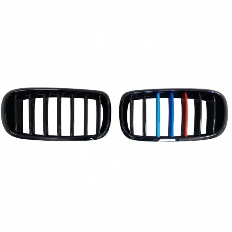 BMW X5 F15 2013.10- Attractor fekete fényes (3 színű díszítőelem 2 darabból álló szett)jobbra/balra tuning