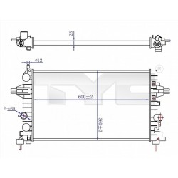 RADIÁTOR ASTRA H 1.6 16V 04- 1300266 / 13145211