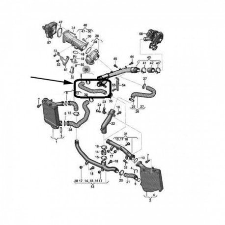 VW Touareg turbósor 7P0145737A