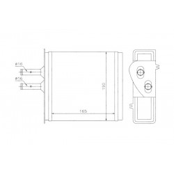 Fűtőradiátor FIAT PUNTO BARCHETTA 1.1-1.7TD 93 2879932