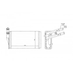 Fűtőradiátor AUDI 80 A4 86 893 819 030 B