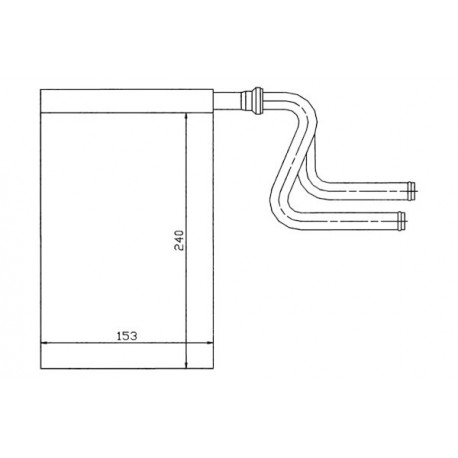 Fűtőradiátor FORD MONDEO összes 93-96 6851006