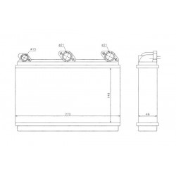 Fűtőradiátor BMW E31 E32 E34 1.8-5.5 2.5TD 86-99 1374365