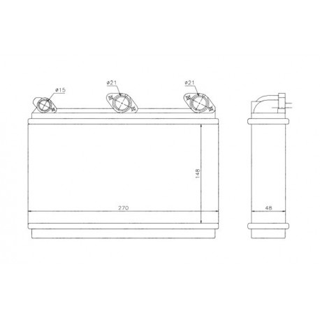 Fűtőradiátor BMW E31 E32 E34 1.8-5.5 2.5TD 86-99 1374365