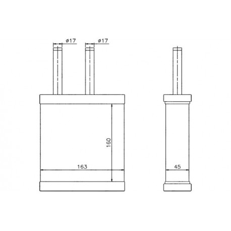 Fűtőradiátor KIA CLARUS ALL 96-01 OK9A261A10