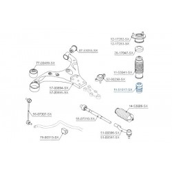 Lengéscsillapító ütköző HYUNDAI LANTRA 96-00, KIA CERATO 04 5462629100