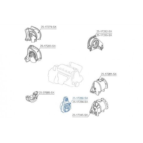 BAL ELSŐ MOTORBAK HONDA HR-V GH1 GH2 GH3 GH4 1998-2005 50842S2H990