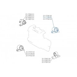 Hátsó motorbak NISSAN ALMERA II 2.2DI DCI 01 ALMERA TINO 1.8I 2.2DI DCI 11320BU001