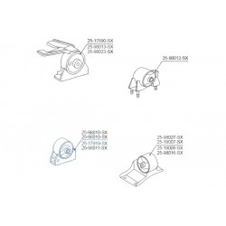 ELSŐ MOTOR TARTÓ BAK TOYOTA COROLLA AE100 EE100 CE100 1991-1997 1236111170