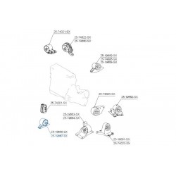 MOTOR TARTÓ BAK ELSŐ NISSAN PRIMERA P11 96-01 112702F200