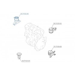 JOBB MOTORFELFÜGGESZTÉS MAZDA TRIBUTE CP 2.0-3.0 01 4095789