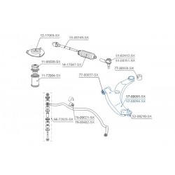 ALSÓ JOBB LENGŐKAR MITSUBISHI LANCER CS5A CS5W CS2A 00 4013A274