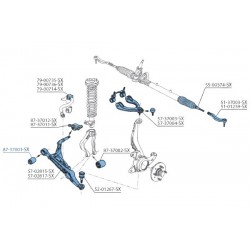 ALSÓ LENGŐKAR BELSŐ PERSELY HONDA CIVIC CRX MIND 88-91 51393692000