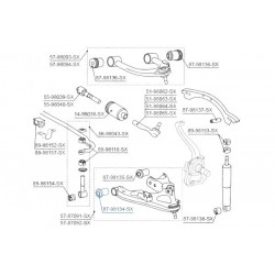 ALSÓ KERESZTLENGŐKAR SZILENT ELÜLSŐ TOYOTA LAND CRUISER UZJ100 HDJ100 98 4865460010