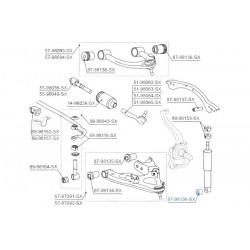 LENGŐKAR SZILENT ALSÓ TOYOTA LAND CRUISER UZJ100 HDJ100 98 9090389016