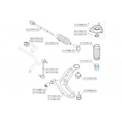 Első lengéscsillapító ütköző HYUNDAI GETZ 02 54626-1C000