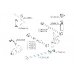 HÁTSÓ LENGŐKAR NISSAN X-TRAIL T30 ALL 01 551108H505