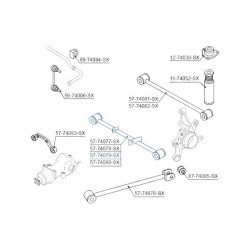 BAL HÁTSÓ LENGŐKAR NISSAN X-TRAIL T30 ALL 02 551208H505