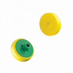 POLÍROZÓ SZIVACS ÁTM. 80MM / SÁRGA / KÖZEPES KEMÉNYSÉGŰ / M14 MENET / BOLL