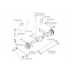 HÁTSÓ LENGÉSCSILLAPÍTÓ SZILENTBLOKK SSANGYONG ACTYON KYRON REXTON 01 4432521001