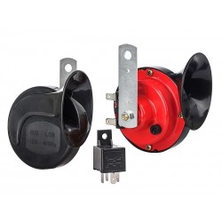 Kétszólamú csigakürt relével 12V 115 dB 2 db hajóhoz