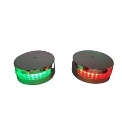 LED NAVIGÁCIÓS LÁMPAKÉSZLET PIROS-ZÖLD HAJÓHOZ/JACHTHOZ