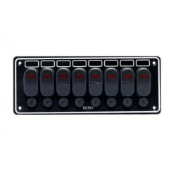Elektromos panel 8 kapcsolóval hajóhoz