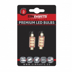 42 mm-es LED diódák 12 SMD 4014 CANBUS - 2 darabos készlet