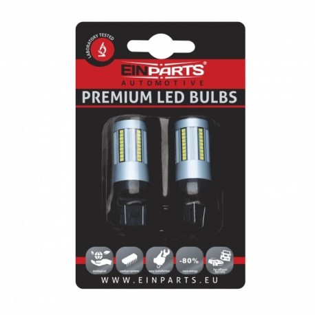 Led izzó Canbus 7443CK W21/5W 66SMD 6000K fehér - EinParts