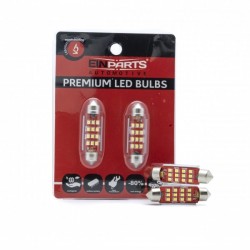 42 mm-es LED diódák 12 SMD CANBUS - Készlet 2 db - Retrofit LED izzók