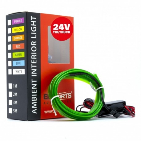 Zöld LED száloptika 2m 24V - Ambient LED EinParts