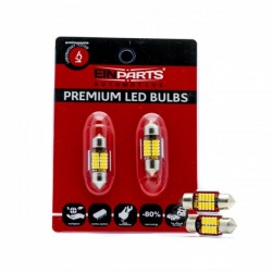 31 mm-es LED diódák 12 SMD 4014 5000K CANBUS - Készlet 2 db