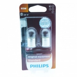 Philips R5W 5W halogén izzók - autó világítás, bal oldal