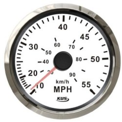 Fehér nyomásmérő sebességmérő 55W hajókhoz